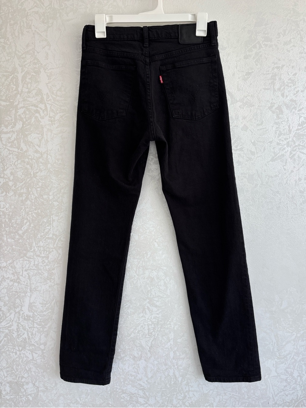 Levi's WEDGIE STRAIGHT ANKLE JEANS black W26 L30 - Picture 3 of 9